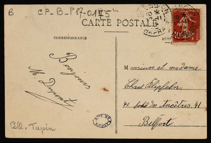 Besançon. Les Quais et la Tour de la Pelotte [image fixe] : Edition des Docks franc-comtois, 1904/1930