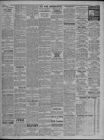 28/02/1941 - Le petit comtois [Texte imprimé] : journal républicain démocratique quotidien