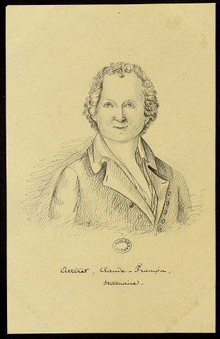 Claude-François Attiret. Buste légèrement tourné à droite, regardant de face [image fixe] , 1800/1899