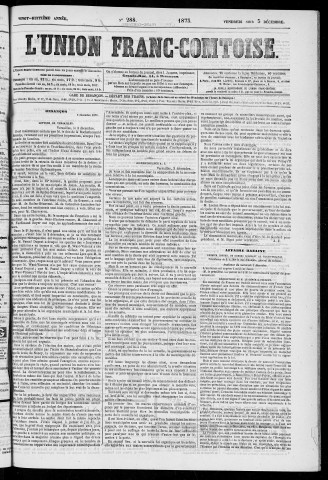 05/12/1873 - L'Union franc-comtoise [Texte imprimé]