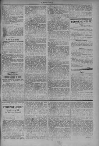 22/08/1883 - Le petit comtois [Texte imprimé] : journal républicain démocratique quotidien