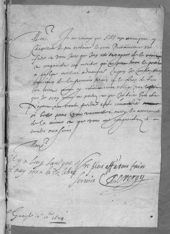 Ms Chiflet 107-108 - Lettres écrites à Jean-Jacques, à Philippe et à Jules Chiflet, par trois gouverneurs de la Franche-Comté, Clériadus de Vergy, le marquis de Saint-Martin et Claude de Bauffremont (1624-1662). Deux volumes
