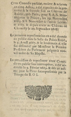 Le Tartufe ou l'Imposteur. M. de Pourceaugnac. Le Bourgeois gentilhomme de J.-B. Molière