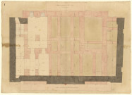 Hôtel de Ville de Neuchâtel [image fixe] : plan des fondations / [Pierre-Adrien Pâris] , 1750/1799