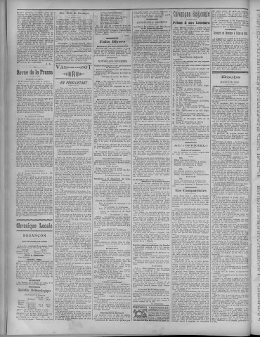 25/11/1910 - La Dépêche républicaine de Franche-Comté [Texte imprimé]