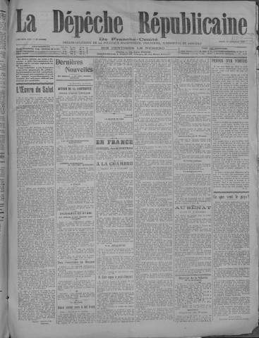 30/12/1919 - La Dépêche républicaine de Franche-Comté [Texte imprimé]