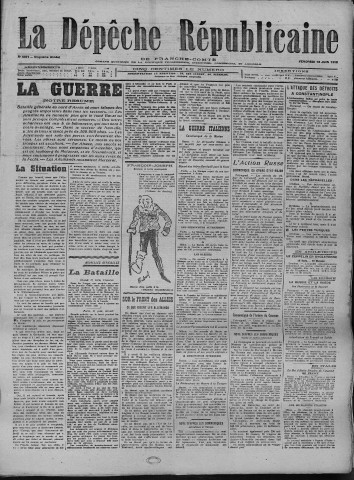 18/06/1915 - La Dépêche républicaine de Franche-Comté [Texte imprimé]