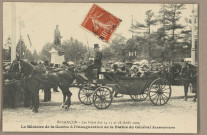 Besançon - Les Fêtes des 14 15 et 16 Août 1909 - Le Ministre de la Guerre à l'Inauguration de la Statue du Général Jeanningros. [image fixe] , 1904/1909