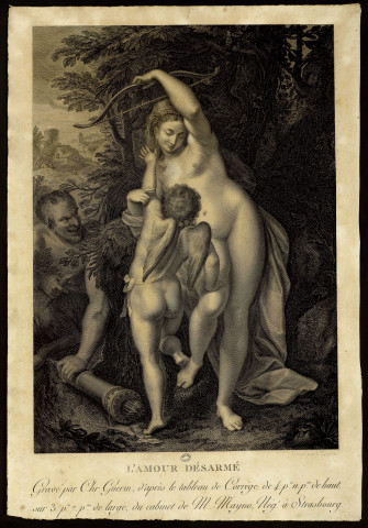 L' Amour désarmé [image fixe] / Peint par Ant. Corrège ; Gravé par C. Guérin , 1778/1831