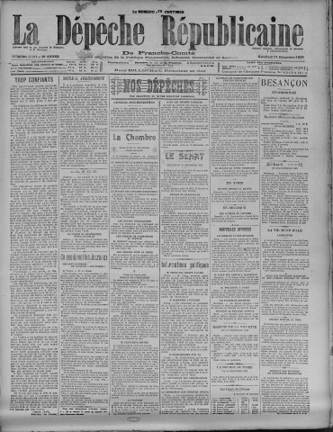 11/12/1925 - La Dépêche républicaine de Franche-Comté [Texte imprimé]
