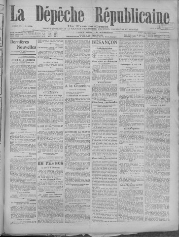 18/12/1919 - La Dépêche républicaine de Franche-Comté [Texte imprimé]