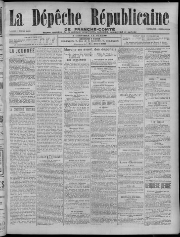 17/03/1905 - La Dépêche républicaine de Franche-Comté [Texte imprimé]
