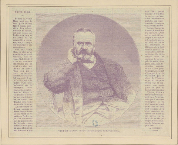 Victor Hugo [image fixe] / L. Chapon sc.  ; E. Bocourt , Paris, 1869