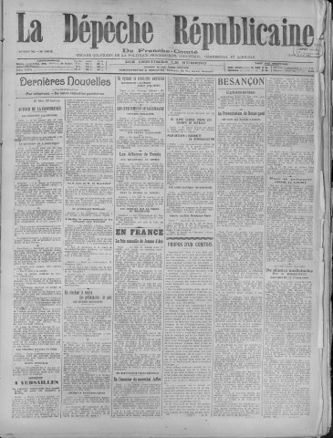 19/05/1919 - La Dépêche républicaine de Franche-Comté [Texte imprimé]