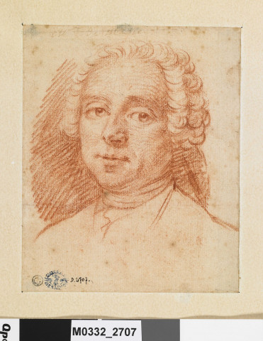 Portrait d'un homme avec perruque