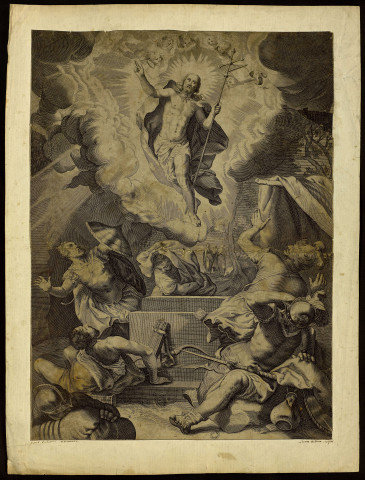 [La Résurrection du Christ] [image fixe] / Paul Caliani Véronèse ; Lucas Kilian Sculpsit , 1599/1637