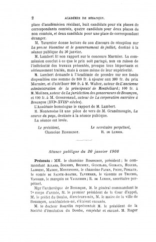 01/01/1908 - Procès verbaux et mémoires [Texte imprimé] /