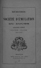 01/01/1940 - Mémoires de la Société d'émulation du Doubs [Texte imprimé]