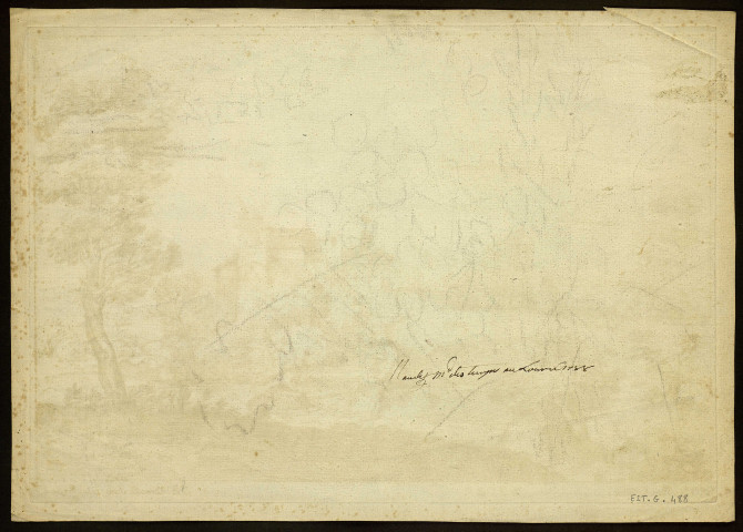 [Paysage] [image fixe] / An. Carache delin. J B. Corneille Sculp. Cum privil Regis , 1669/1695