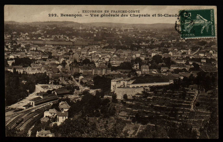 Besançon - Vue générale des Chaprais et St-Claude [image fixe] , Besançon : Edit. L. Gaillard-Prêtre, 1912/1913