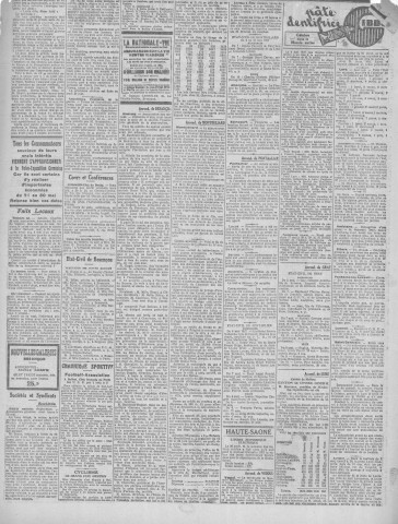 16/05/1927 - Le petit comtois [Texte imprimé] : journal républicain démocratique quotidien