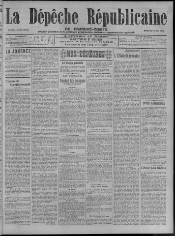 10/05/1911 - La Dépêche républicaine de Franche-Comté [Texte imprimé]