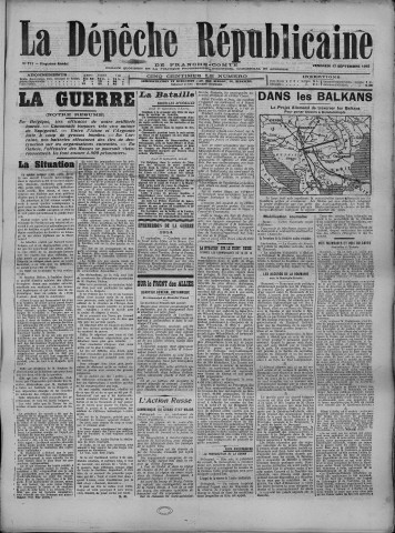 17/09/1915 - La Dépêche républicaine de Franche-Comté [Texte imprimé]