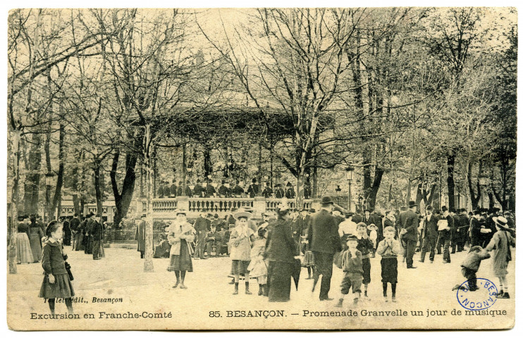Besançon - Promenade Granvelle un jour de musique [image fixe] , Besançon : Teulet:, 1904-1905