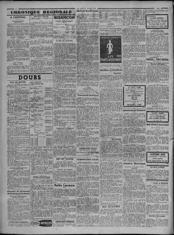 08/11/1936 - Le petit comtois [Texte imprimé] : journal républicain démocratique quotidien