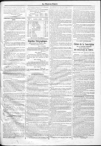 26/07/1864 - La Franche-Comté : organe politique des départements de l'Est