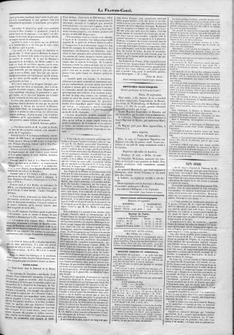 30/09/1857 - La Franche-Comté : organe politique des départements de l'Est