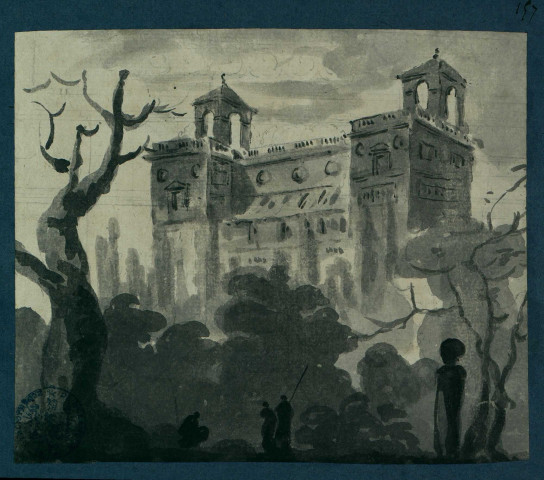 Vue de la Villa Médicis, à Rome , [Rome ?], [1750-1800]