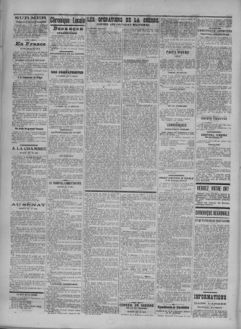 20/05/1916 - La Dépêche républicaine de Franche-Comté [Texte imprimé]