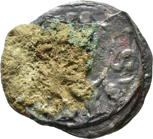 874.1.86 - pièce de monnaie (3) ; tissu ; denier estevenant