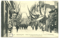 Besançon - Fêtes présidentielles des 13, 14 et 15 août 1910. Le Bas de la Grande Rue [image fixe] , Paris : I P M, 1910
