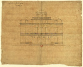 Maison de M. de la Rivière, trésorier de la colonie à Cayenne [image fixe] : élévation d'une façade / [Pierre-Adrien Pâris] , 1750/1799