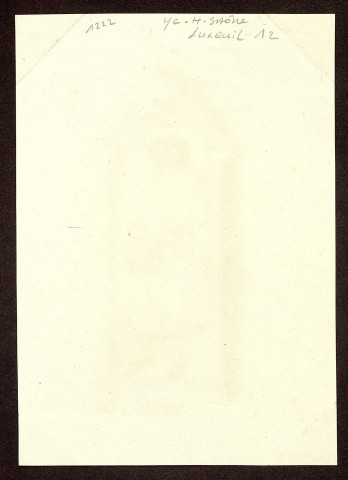 Objets antiques trouvés à Luxeuil. Fragments de tombe [dessin] / A. Marquiset , [Luxeuil] : [A. Marquiset], [1800-1899]