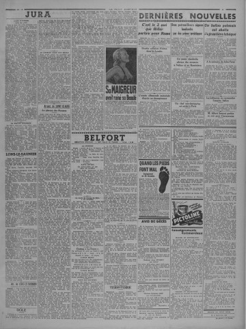 25/04/1938 - Le petit comtois [Texte imprimé] : journal républicain démocratique quotidien