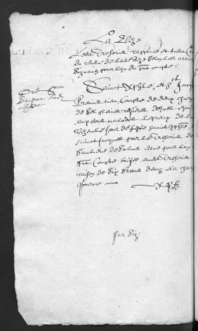 Comptes de la Ville de Besançon, recettes et dépenses, Compte de Jacques Chevannay des Daniels (1er juin 1623 - 31 mai 1624)