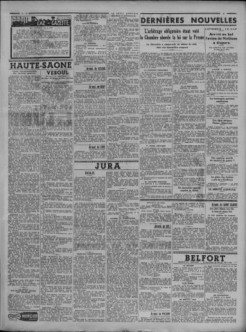 03/12/1936 - Le petit comtois [Texte imprimé] : journal républicain démocratique quotidien