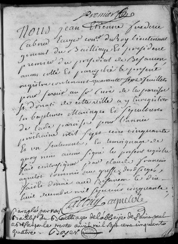 Paroisse Saint Paul - Saint Donat : baptêmes (naissances), mariages, sépultures (décès) (1er janvier 1751 - 28 décembre 1753)