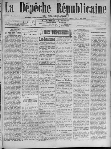 24/10/1913 - La Dépêche républicaine de Franche-Comté [Texte imprimé]