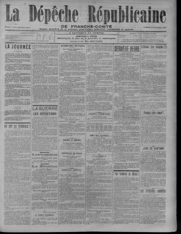23/07/1904 - La Dépêche républicaine de Franche-Comté [Texte imprimé]