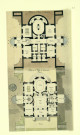 Plan général d'un projet pour la reconstruction du château de Bellêtre, près de Rouen, fait en 1796. Plans du rez-de-chaussée / Pierre-Adrien Pâris , [S.l.] : [P.-A. Pâris], [1796]