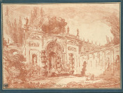 58 - Vue de la fontaine de la Villa Mattei à Rome , [Rome] :, [1760]