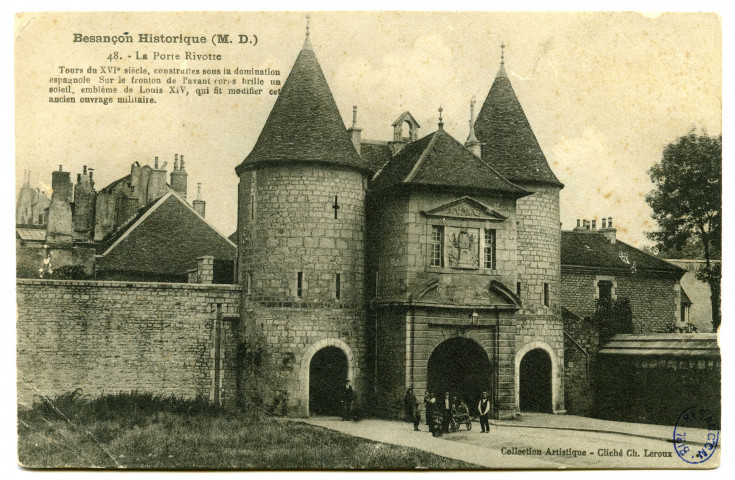Besançon historique (M. D.) La Porte Rivotte [image fixe] , 1913/1914