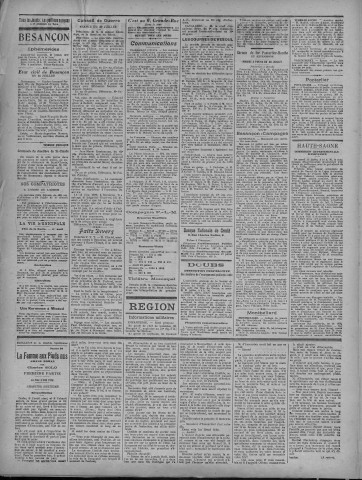 21/07/1920 - La Dépêche républicaine de Franche-Comté [Texte imprimé]