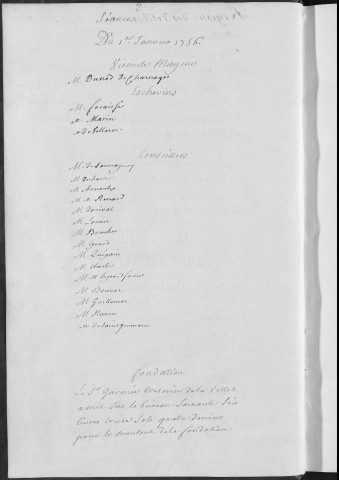 Registre des délibérations municipales 1er janvier - 31 décembre 1756