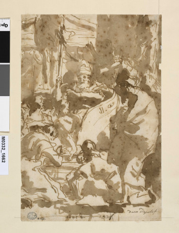 Saint Grégoire le Grand donne la bénédiction