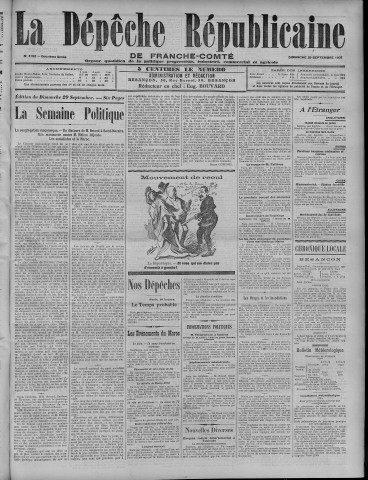 29/09/1907 - La Dépêche républicaine de Franche-Comté [Texte imprimé]